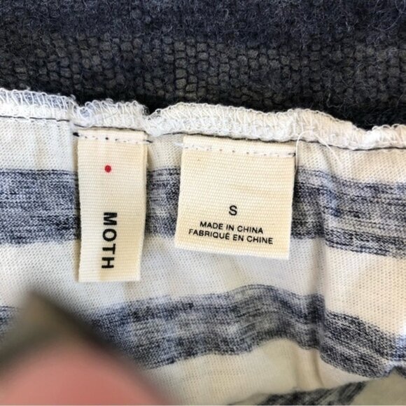 Anthropologie Moth Cowl Neck Striped Sweater Wool Alpaca Blend - Picture 6 of 9